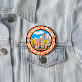 Badge Rond 7,6 Cm Amsterdam (En situation)