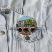 Badge Rond 7,6 Cm Amsterdam - Keizersgracht (En situation)