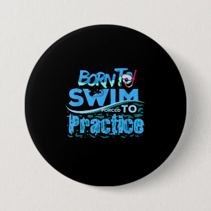 Badge Rond 7,6 Cm Amusant nage Cadeau design nage