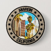 Badge Rond 7,6 Cm Anaheim (Devant)