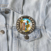 Badge Rond 7,6 Cm Anaheim (En situation)