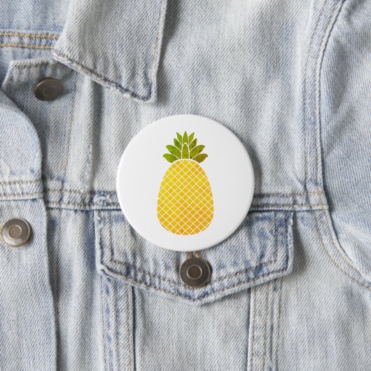 Badge Rond 7,6 Cm Ananas (En situation)