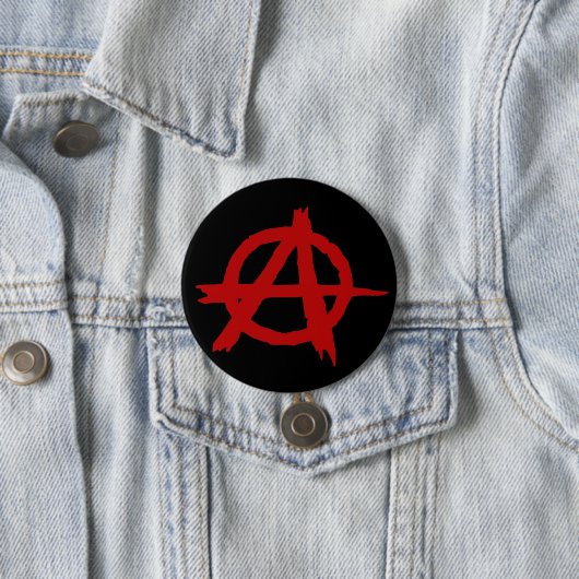 Badge Rond 7,6 Cm Anarchie (En situation)