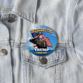 Badge Rond 7,6 Cm ANCIENS COMBATTANTS DE TRUMP Pour toujours (En situation)