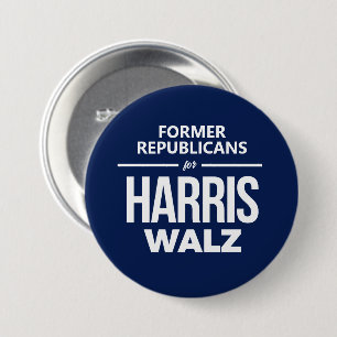 Badge Rond 7,6 Cm Anciens Républicains pour Harris Walz