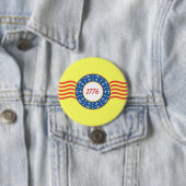 Badge Rond 7,6 Cm Ancres et étoiles - (En situation)