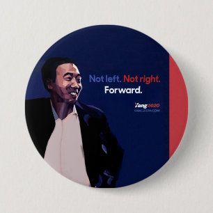 Badge Rond 7,6 Cm Andrew Yang 2020