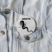 Badge Rond 7,6 Cm Anévrisme b-1 (En situation)