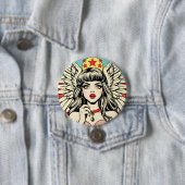 Badge Rond 7,6 Cm Ange gardien (En situation)