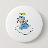 Badge Rond 7,6 Cm Angle nuage serpent (Devant)