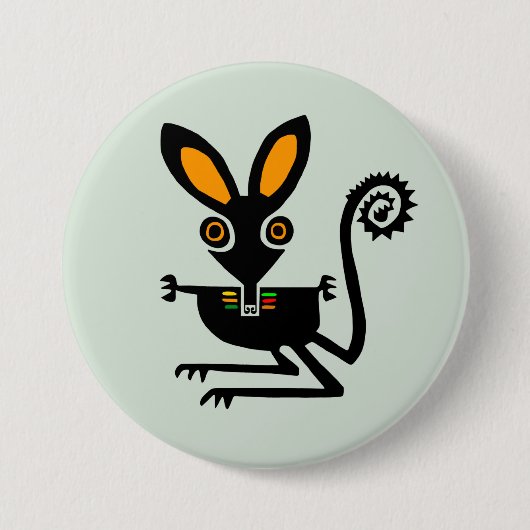 Badge Rond 7,6 Cm Animaux sauvages - BILBY - Marsupial - Faune - (Devant)