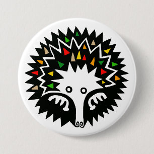 Badge Rond 7,6 Cm Animaux sauvages - ECHIDNA - Australian Wildlife -