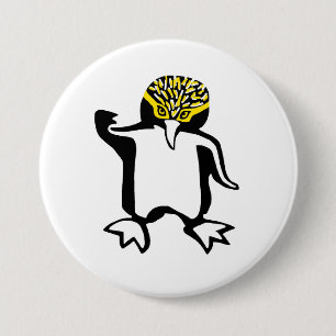 Badge Rond 7,6 Cm Animaux sauvages - Happy PENGUIN - Faune