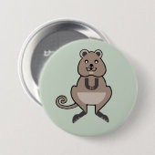 Badge Rond 7,6 Cm Animaux sauvages - I love QUOKKAS - Nature - Austr (Devant & derrière)
