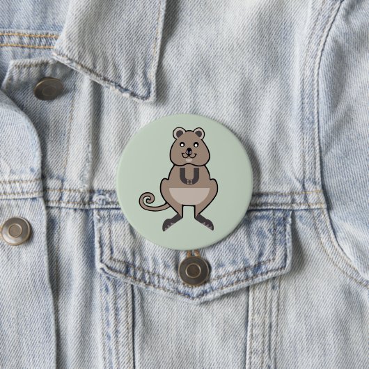 Badge Rond 7,6 Cm Animaux sauvages - I love QUOKKAS - Nature - Austr (En situation)
