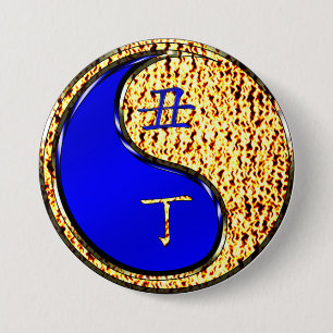 Badge Rond 7,6 Cm Année du sapin d'incendie