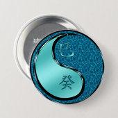 Badge Rond 7,6 Cm Année du serpent d'eau (Devant & derrière)