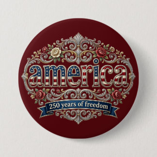Badge Rond 7,6 Cm Anniversaire Argent de l'Année Semiquincentenaire