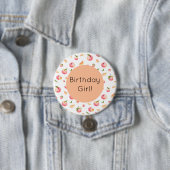 Badge Rond 7,6 Cm Anniversaire de Peach (En situation)