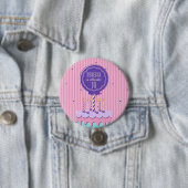 Badge Rond 7,6 Cm Anniversaire de Retro (En situation)