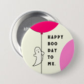 Badge Rond 7,6 Cm Anniversaire d'Halloween (Devant & derrière)