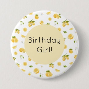 Badge Rond 7,6 Cm Anniversaire du citron