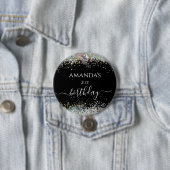 Badge Rond 7,6 Cm Anniversaire holographique parties scintillant per (En situation)