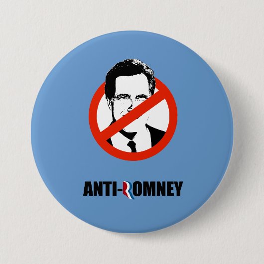 Badge Rond 7,6 Cm ANTI-ROMNEY - .png (Devant)