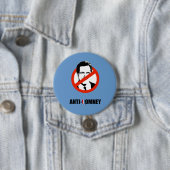 Badge Rond 7,6 Cm ANTI-ROMNEY - .png (En situation)