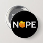 Badge Rond 7,6 Cm Anti-Trump - Nope Halloween Edition I (Devant & derrière)