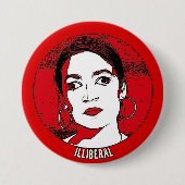 Badge Rond 7,6 Cm AOC Illibéral (Devant)