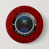 Badge Rond 7,6 Cm Appareil-photo d'espion du père noël (Devant)