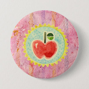 Badge Rond 7,6 Cm Apple se boutonnent