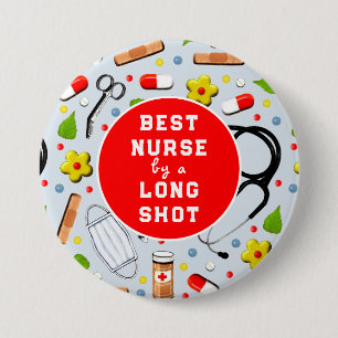 Badge Rond 7,6 Cm Appréciation des infirmières