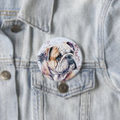 Badge Rond 7,6 Cm Aquarelle (En situation)