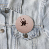 Badge Rond 7,6 Cm Araignée loup (En situation)