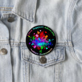 Badge Rond 7,6 Cm Arbre autiste en spectre (En situation)