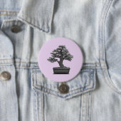 Badge Rond 7,6 Cm arbre de bonsaïs (En situation)