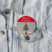 Badge Rond 7,6 Cm Arbre de Noël (En situation)