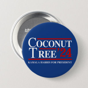 Badge Rond 7,6 Cm Arbre de noix de coco 2024