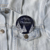 Badge Rond 7,6 Cm Arbres de Noël (En situation)