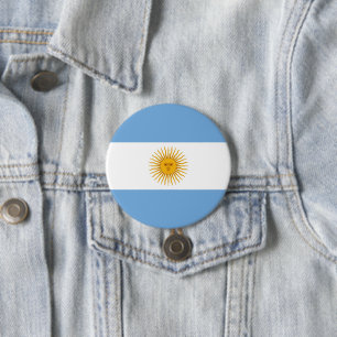 Badge Rond 7,6 Cm Argentina flag