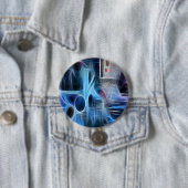 Badge Rond 7,6 Cm Argile (En situation)