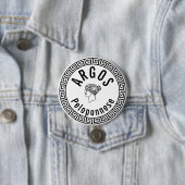Badge Rond 7,6 Cm Argos - Péloponnèse (Grèce) (En situation)