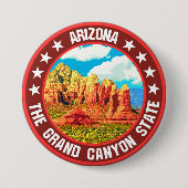 Badge Rond 7,6 Cm Arizona (Devant)