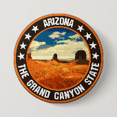 Badge Rond 7,6 Cm Arizona (Devant)