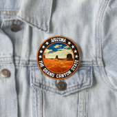 Badge Rond 7,6 Cm Arizona (En situation)