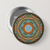 Badge Rond 7,6 Cm Arizona State Mandala Pin (Devant & derrière)