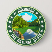 Badge Rond 7,6 Cm Arkansas (Devant)