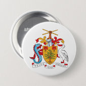 Badge Rond 7,6 Cm Armoiries de la Barbade Emblème national (Devant & derrière)